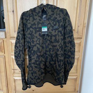 Brand New Nike Camo Zip Up Hoodie size XL